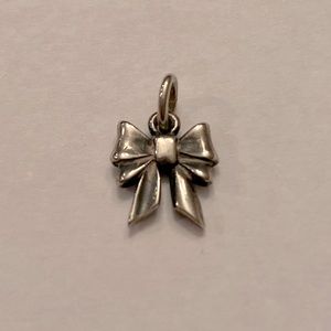 James Avery small bow silver charm